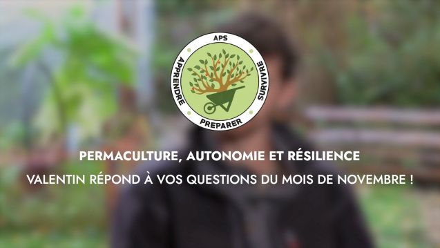 NOVEMBRE – Valentin répond à vos questions